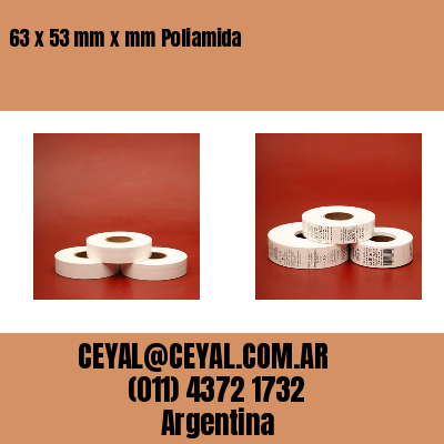 63 x 53 mm x mm Poliamida