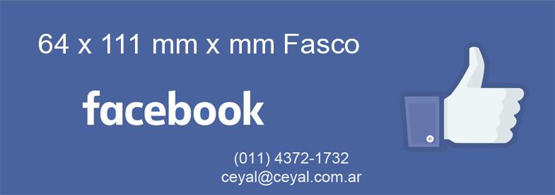 64 x 111 mm x mm Fasco