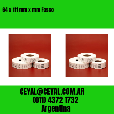 64 x 111 mm x mm Fasco