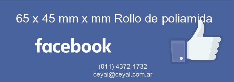 65 x 45 mm x mm Rollo de poliamida