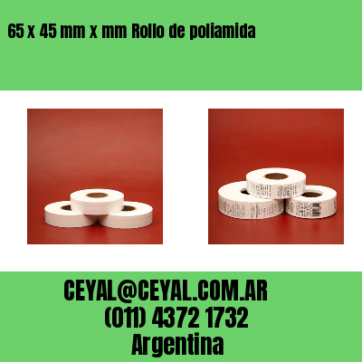65 x 45 mm x mm Rollo de poliamida