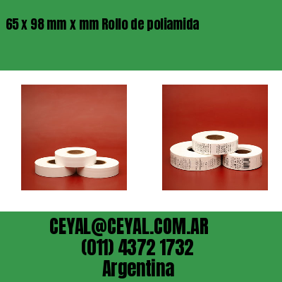 65 x 98 mm x mm Rollo de poliamida