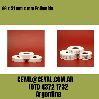 66 x 51 mm x mm Poliamida