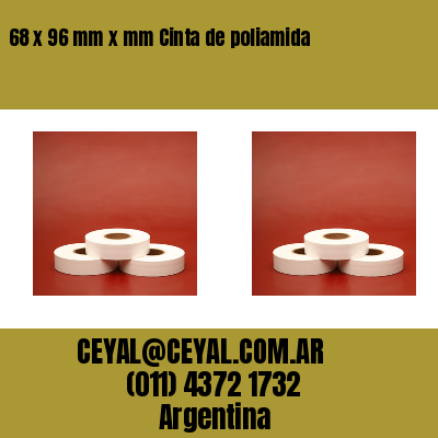 68 x 96 mm x mm Cinta de poliamida