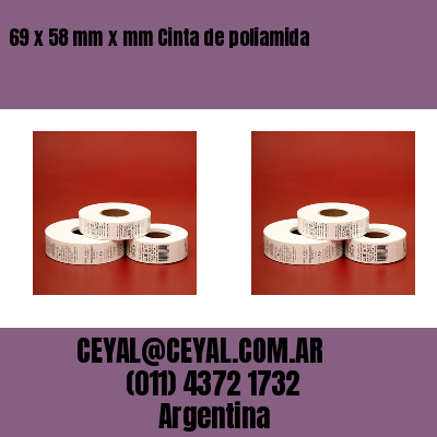 69 x 58 mm x mm Cinta de poliamida