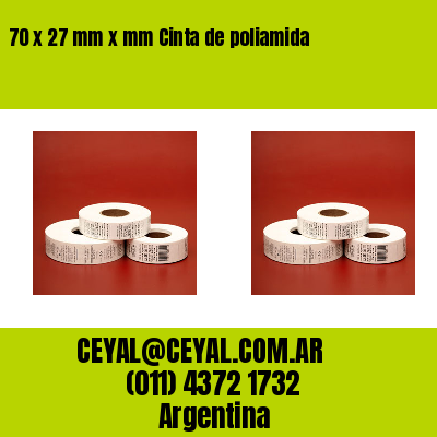 70 x 27 mm x mm Cinta de poliamida
