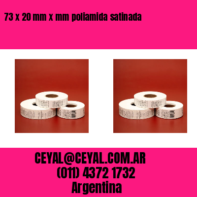 73 x 20 mm x mm poliamida satinada