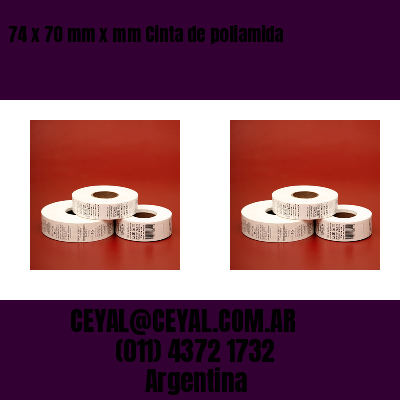 74 x 70 mm x mm Cinta de poliamida