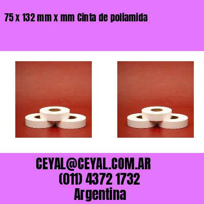 75 x 132 mm x mm Cinta de poliamida