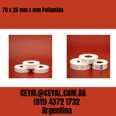 76 x 26 mm x mm Poliamida
