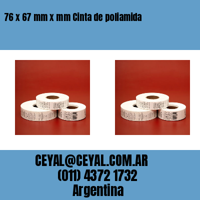 76 x 67 mm x mm Cinta de poliamida