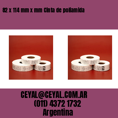 82 x 114 mm x mm Cinta de poliamida