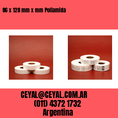 86 x 128 mm x mm Poliamida