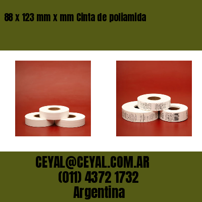 88 x 123 mm x mm Cinta de poliamida