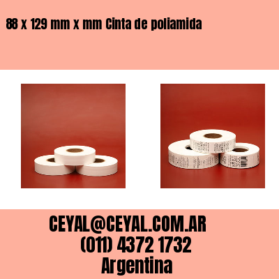 88 x 129 mm x mm Cinta de poliamida