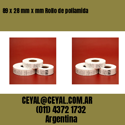 89 x 28 mm x mm Rollo de poliamida