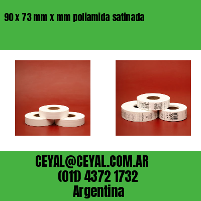 90 x 73 mm x mm poliamida satinada
