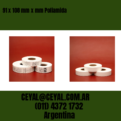 91 x 108 mm x mm Poliamida