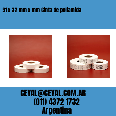91 x 32 mm x mm Cinta de poliamida
