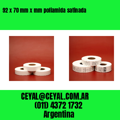 92 x 70 mm x mm poliamida satinada