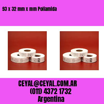93 x 32 mm x mm Poliamida
