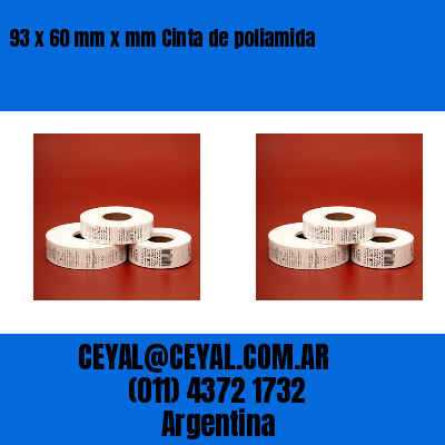 93 x 60 mm x mm Cinta de poliamida