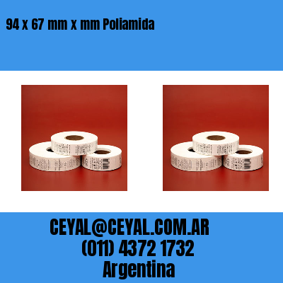 94 x 67 mm x mm Poliamida