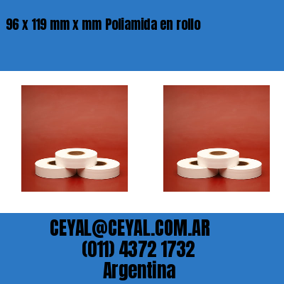 96 x 119 mm x mm Poliamida en rollo