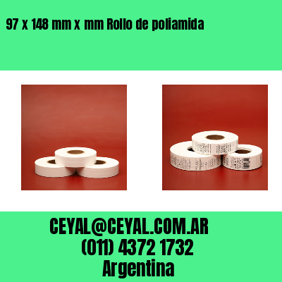 97 x 148 mm x mm Rollo de poliamida