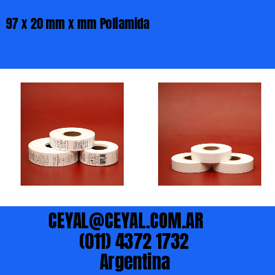 97 x 20 mm x mm Poliamida