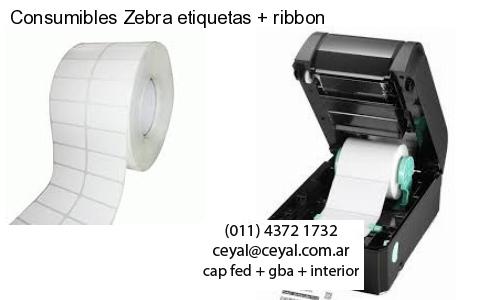 Consumibles Zebra etiquetas   ribbon
