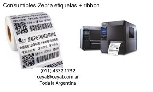 Consumibles Zebra etiquetas   ribbon