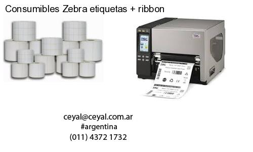 Consumibles Zebra etiquetas   ribbon