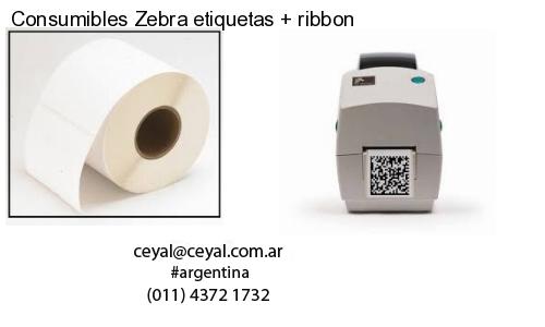 Consumibles Zebra etiquetas   ribbon