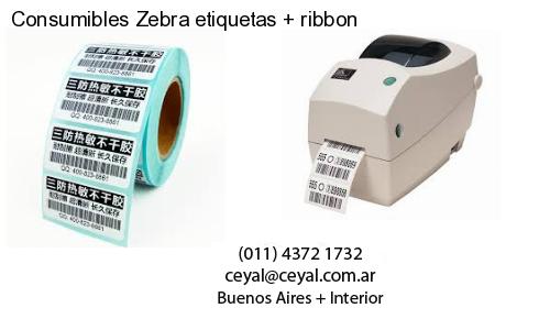 Consumibles Zebra etiquetas   ribbon
