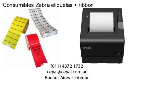 Consumibles Zebra etiquetas   ribbon