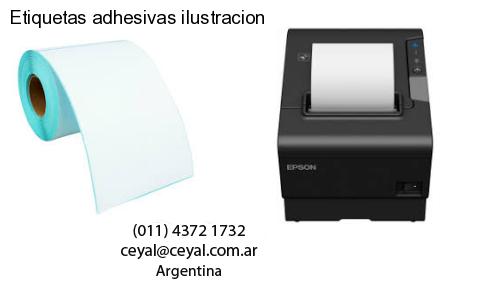Etiquetas adhesivas ilustracion
