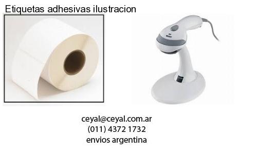 Etiquetas adhesivas ilustracion