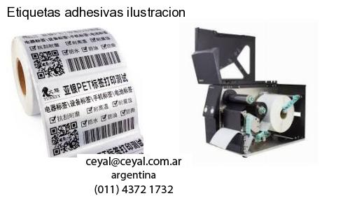 Etiquetas adhesivas ilustracion