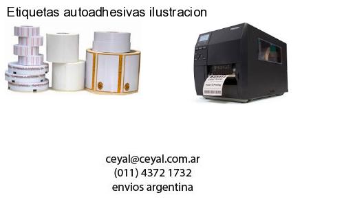 Etiquetas autoadhesivas ilustracion