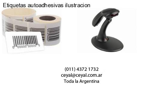Etiquetas autoadhesivas ilustracion