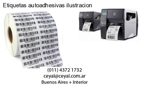 Etiquetas autoadhesivas ilustracion
