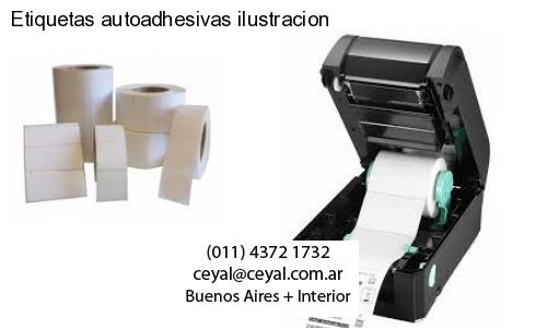 Etiquetas autoadhesivas ilustracion