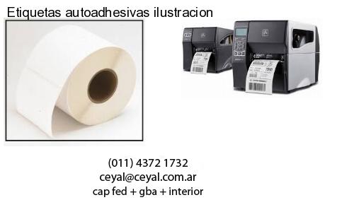 Etiquetas autoadhesivas ilustracion