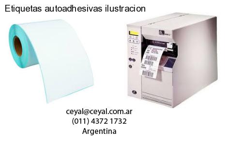 Etiquetas autoadhesivas ilustracion