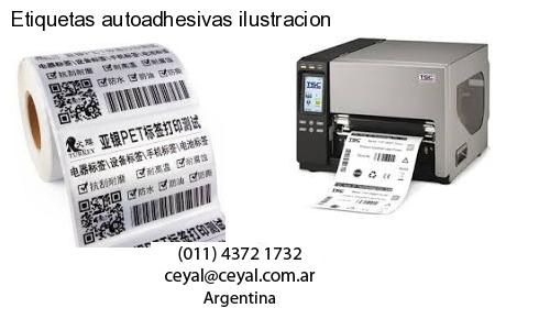 Etiquetas autoadhesivas ilustracion
