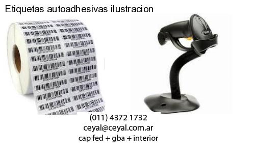 Etiquetas autoadhesivas ilustracion