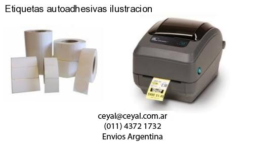 Etiquetas autoadhesivas ilustracion
