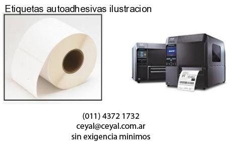 Etiquetas autoadhesivas ilustracion