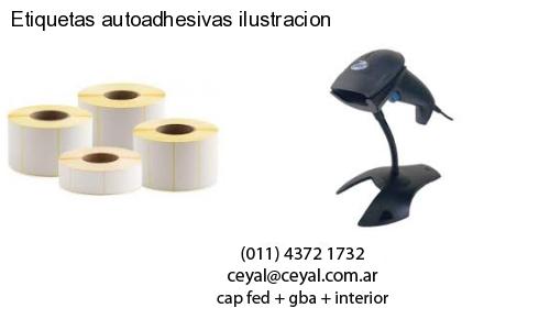 Etiquetas autoadhesivas ilustracion
